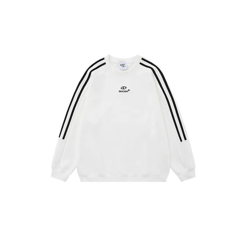 Áo Nỉ Sweater Tay Kẻ Sọc phong cách Hàn Quốc Hot 2023 GU22VN