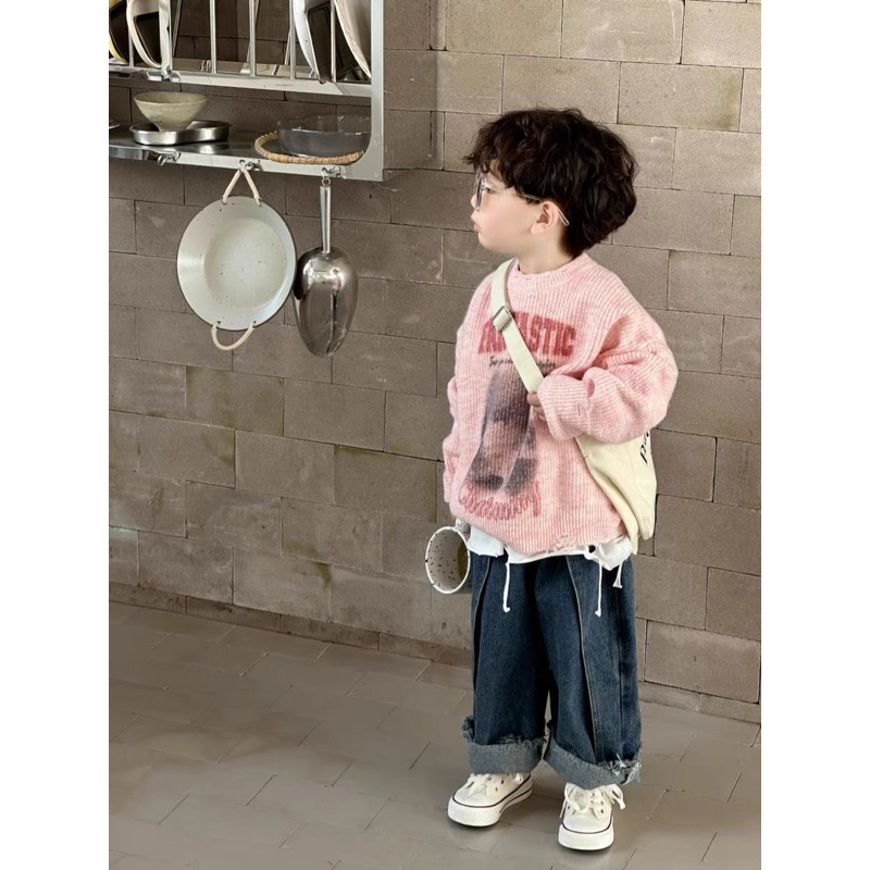 Áo Thun Trắng Trơn Dài Tay Rách Vạt Gấu Cho Bé Trai, Chất Cotton Thoáng Mát, Mix Hoodi Mix Mọi Phong Cách - XUDOO KIDS