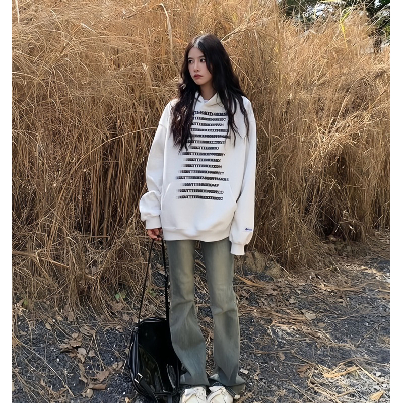 Áo hoodie classic in chữ form rộng chất nỉ ngoại cotton dày,lớp nhung cừu bên trong oversize STRESSOUT