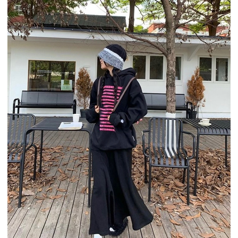 Áo hoodie classic in chữ form rộng chất nỉ ngoại cotton dày,lớp nhung cừu bên trong oversize STRESSOUT