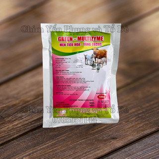 1 gói men tiêu hoá GREEN MULTIZYME tăng trọng cho Gia Cầm, Gia Súc.