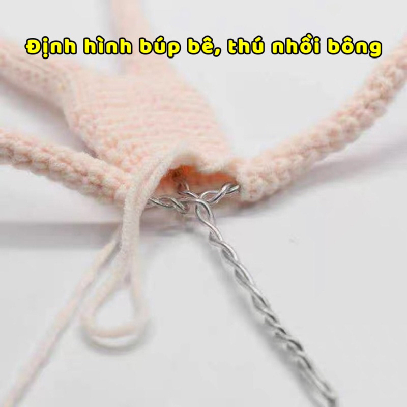 Kẽm bọc nhựa định hình kẽm nẹp vành nón kẽm tạo hình búp bê 1 mét