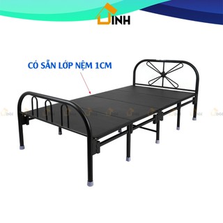 Giường sắt xếp gọn Luxy Qui Phúc 1m0 1m2, Giường gấp gọn thông minh