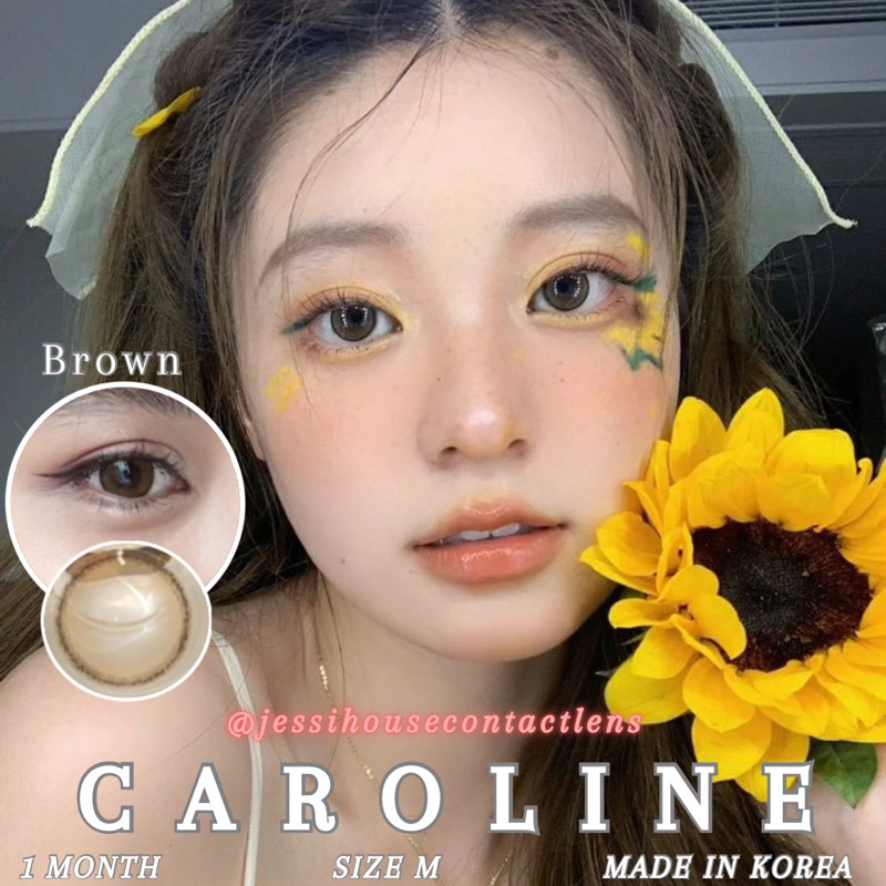 Caroline brown lens cận nâu tây size M