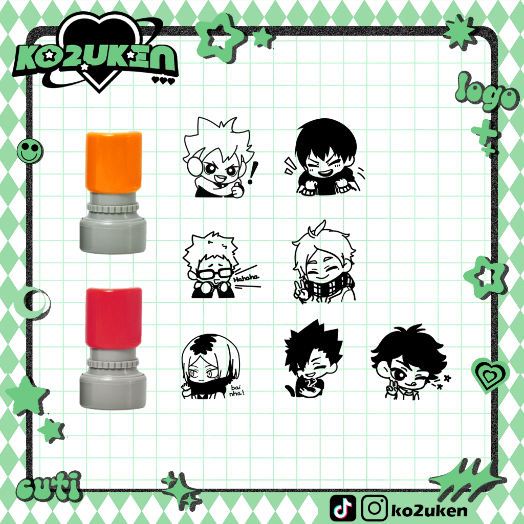 [HAIKYUU] CON DẤU CHÂM MỰC 25mm KO2UKEN