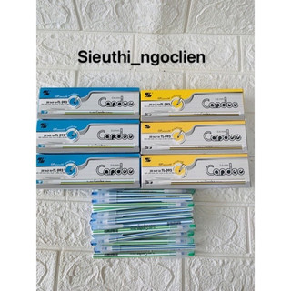 Hộp 20 bút bi nến candee mực xanh/đen
