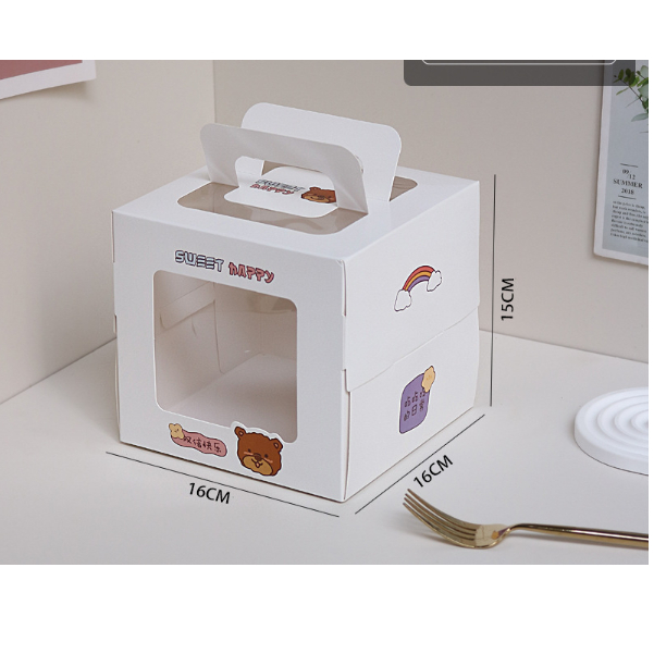 1 Hộp bánh kem, sinh nhật hình gấu con