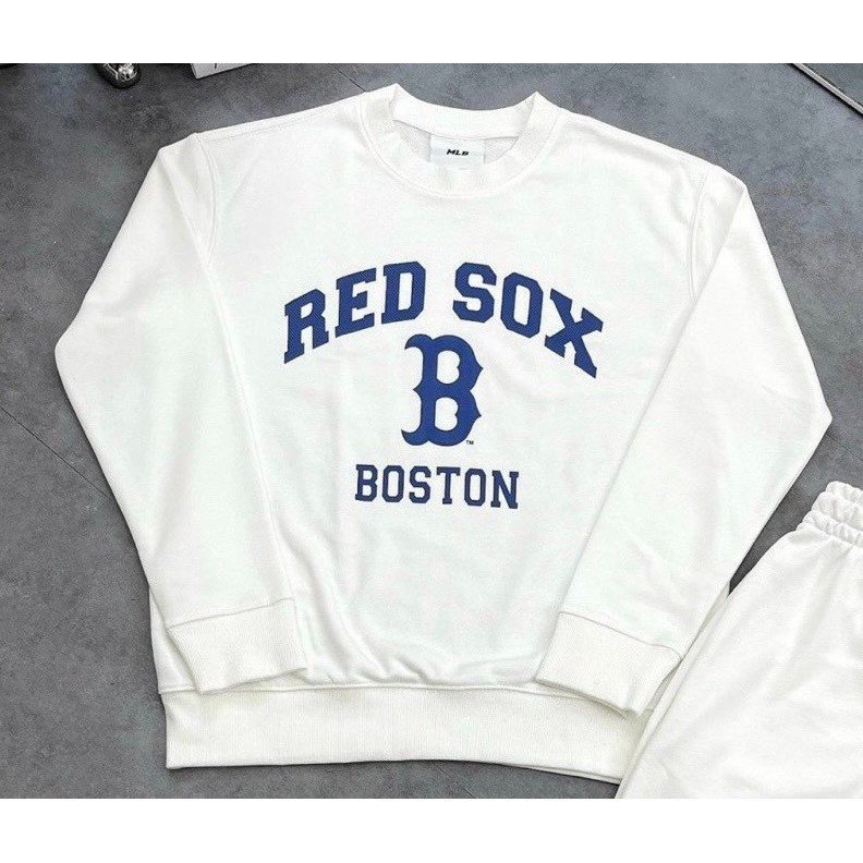 BỘ MLB CHỮ B MÀU TRẮNG CHO NỮ