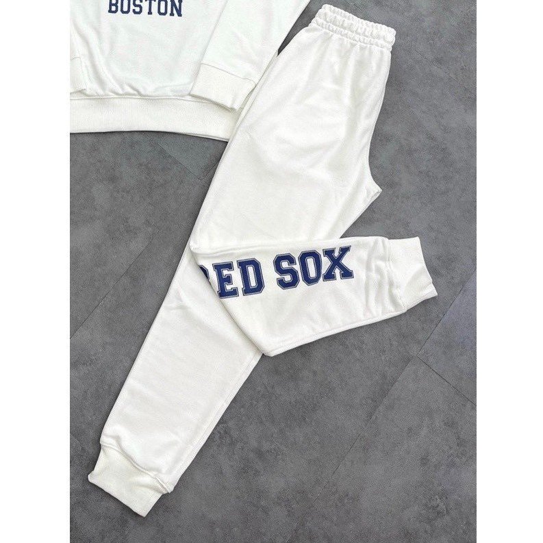 BỘ MLB CHỮ B MÀU TRẮNG CHO NỮ