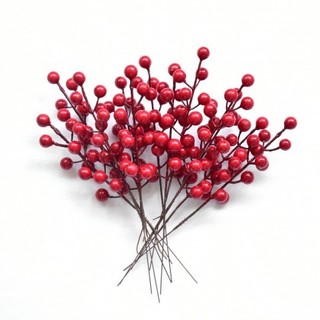 Chùm quả cherry, cành cherry trang trí noel lễ tết