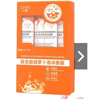 Mặt nạ sủi bọt cà rốt 1 gói - mặt nạ cà rốt sủi bọt thải độc , mặt nạ sủi bọt sáng mịn da, các loại mặt nạ