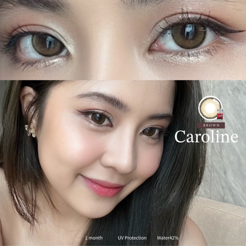 Caroline brown lens cận nâu tây size M