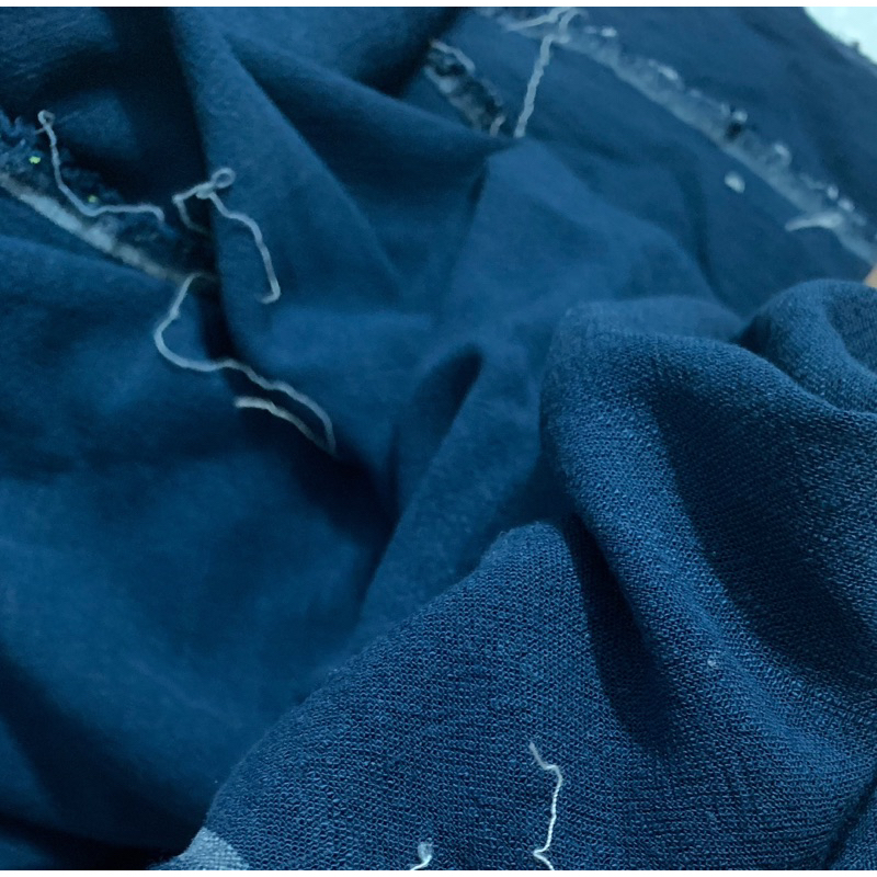 Linen bamboo màu xanh đậm