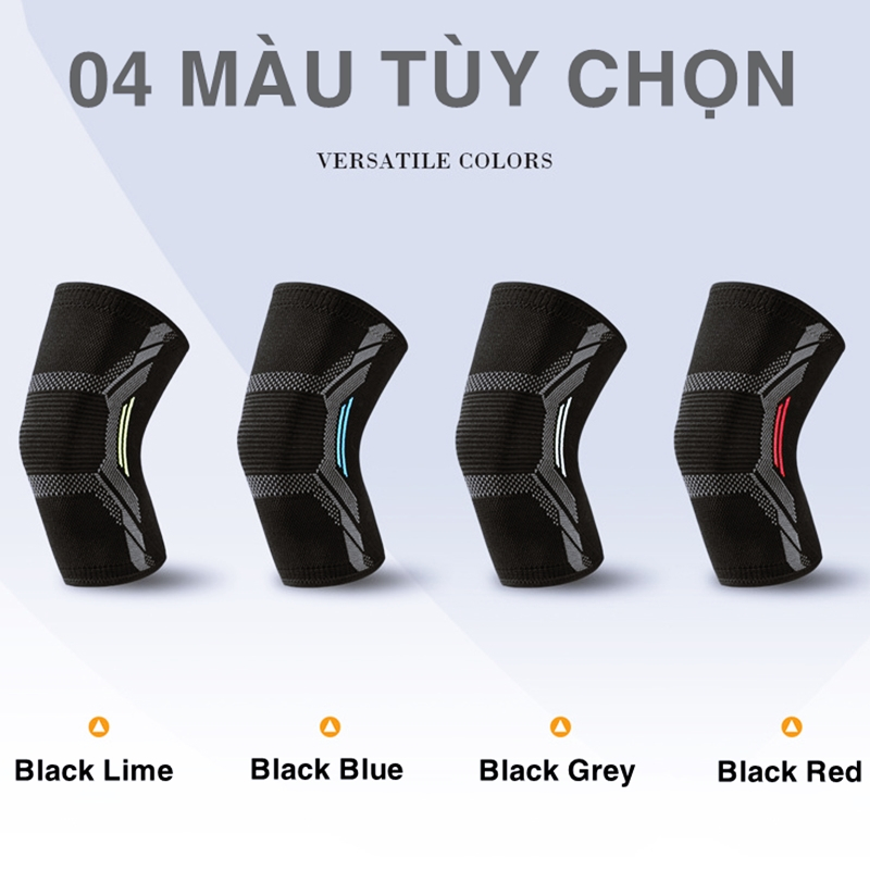 Bó Gối Thể Thao BG/15 Bảo Vệ Đầu Gối Chống Trượt Tránh Chấn Thương Khớp Chơi Bóng Rổ Đá Banh Bóng Chuyền Chạy Bộ