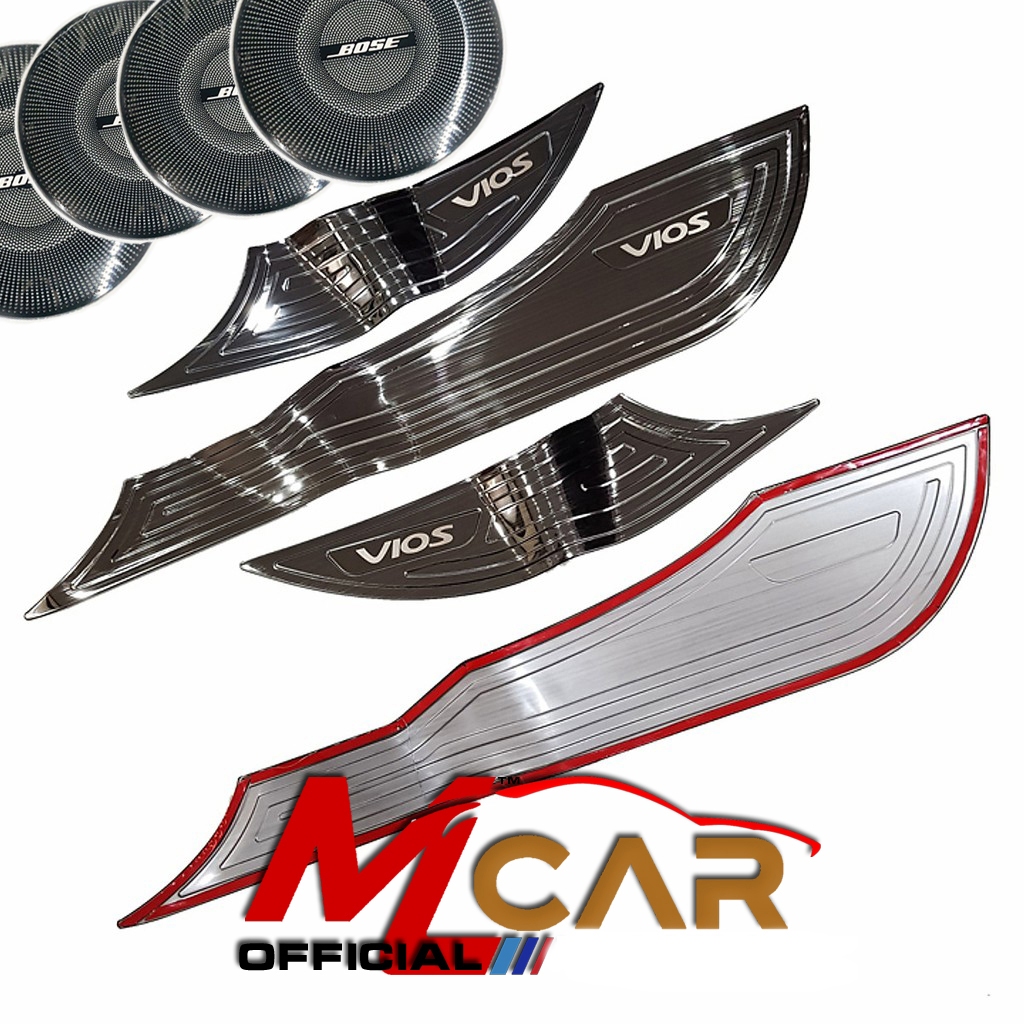 Ốp Tapli Cánh Cửa Xe Toyota #Vios 2019-2020-2021-2022, Ốp màng loa xe #Vios, Hàng TiTan Cao Cấp
