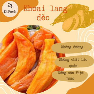 Khoai lang dẻo DLFresh khoai mật sấy dẻo không đường 250g