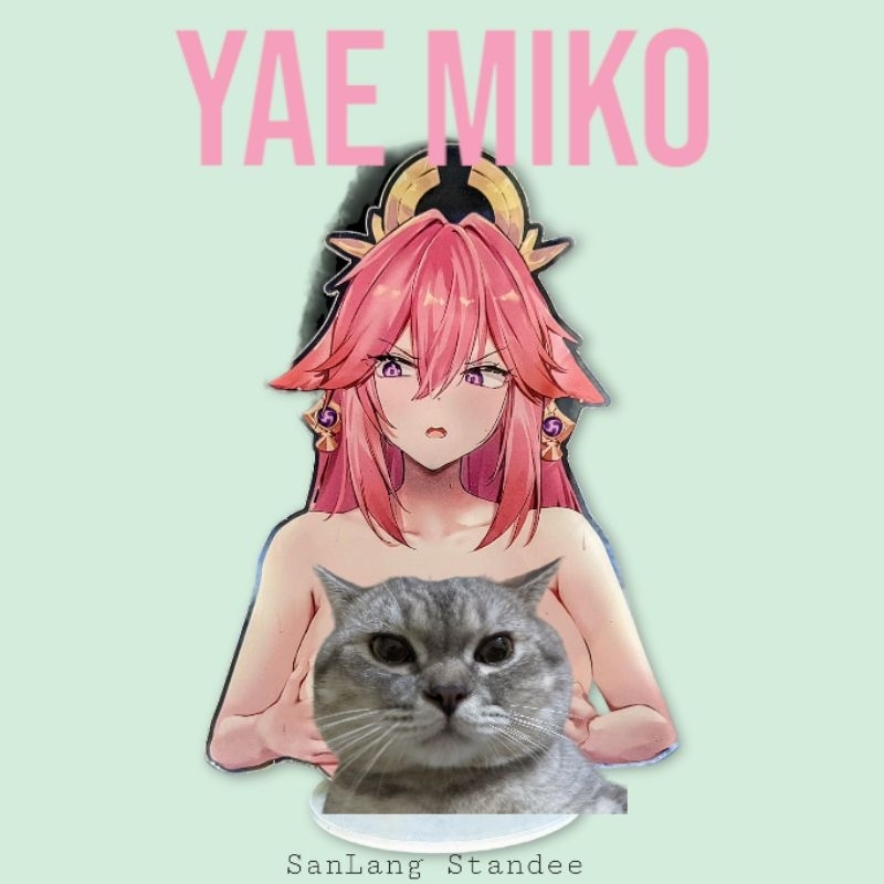 Yae Miko. Mô hình Genshin Impact, Standee Genshin Impact, standee yae miko.