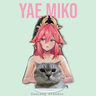 Yae Miko. Mô hình Genshin Impact, Standee Genshin Impact, standee yae miko.