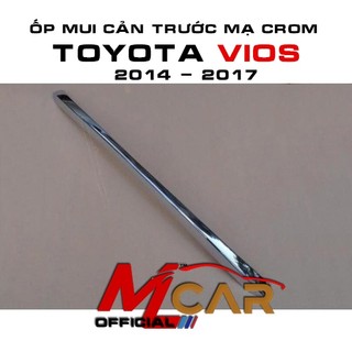 Ốp mui cản trước xe toyota #vios 2014 - 2017 mạ crom cao cấp