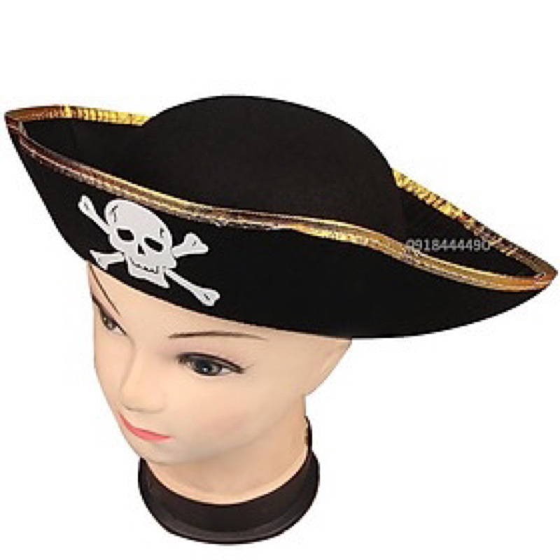 Mũ hải tặc - Mũ cướp biển hoá trang vải nhung dáng tròn hoặc dáng thuyền