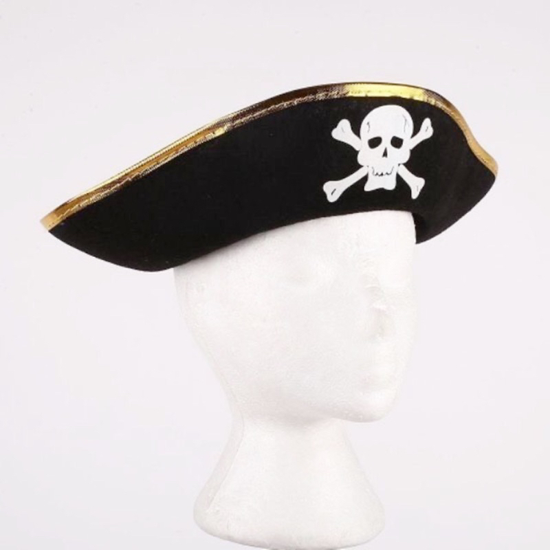 Mũ hải tặc - Mũ cướp biển hoá trang vải nhung dáng tròn hoặc dáng thuyền