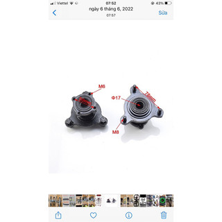 mai ơ 3 ốc + dia