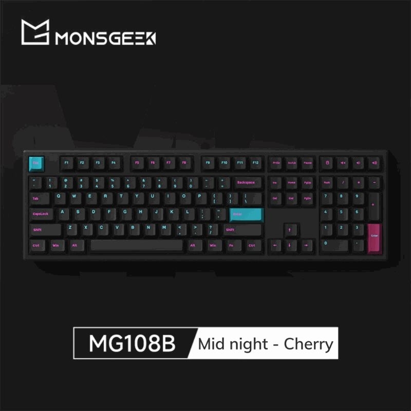 Bàn phím cơ Monsgeek mg108b không dây triple mod, led rgb