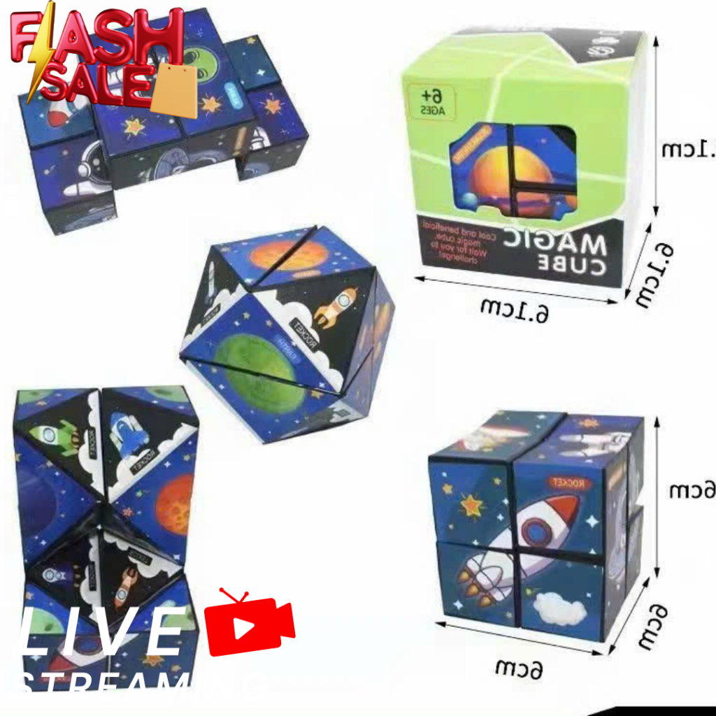 Rubik Magic Thay Đổi Hình Dạng Độc Đáo Cho Trẻ Em - Rubik magic 3D - người lớn hay trẻ con đều có thể chơi