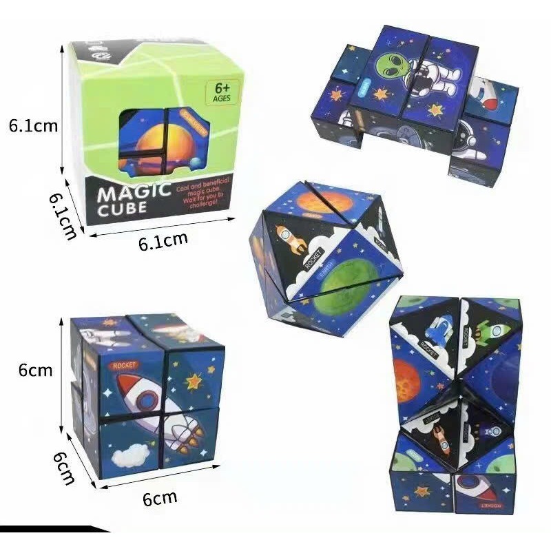 Rubik Magic Thay Đổi Hình Dạng Độc Đáo Cho Trẻ Em - Rubik magic 3D - người lớn hay trẻ con đều có thể chơi