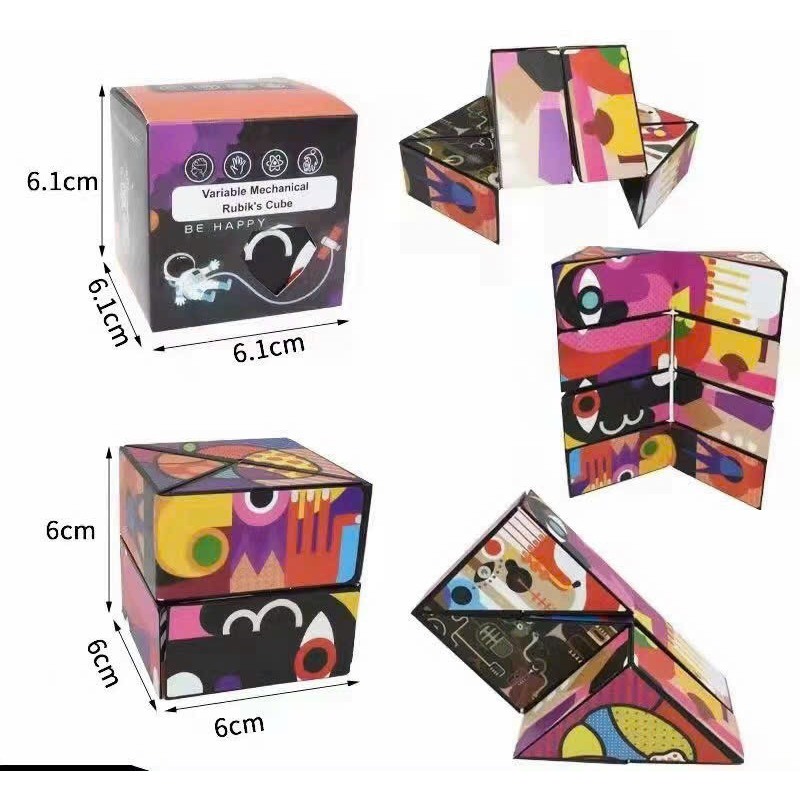 Rubik Magic Thay Đổi Hình Dạng Độc Đáo Cho Trẻ Em - rubik ma thuật từ tính - thiết kế sáng tạo độc đáo
