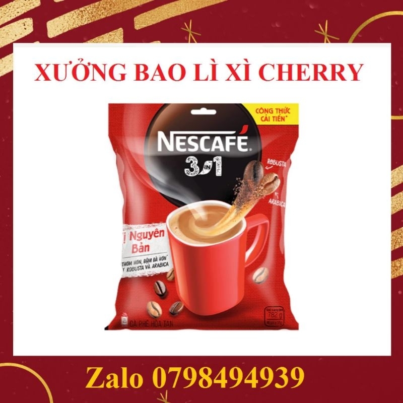 Bịch cafe Nescafe đỏ Vị Nguyên Bản
