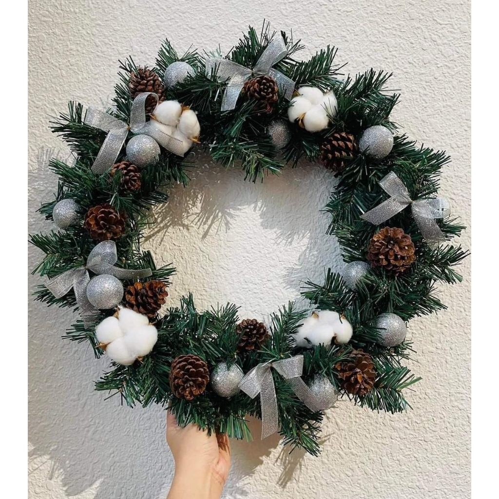 Hoa bông gòn khô decor chụp ảnh, trang trí giáng sinh, lễ tết