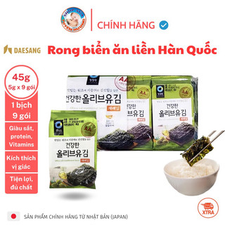 RONG BIỂN ĂN LIỀN HÀN QUỐC DAESANG TÚI 45G, 5G x 9 Gói