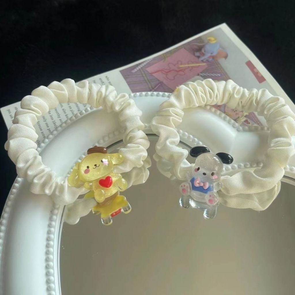 1 chiếc dây buộc tóc vải nhún nhân vật hoạt hình dễ thương