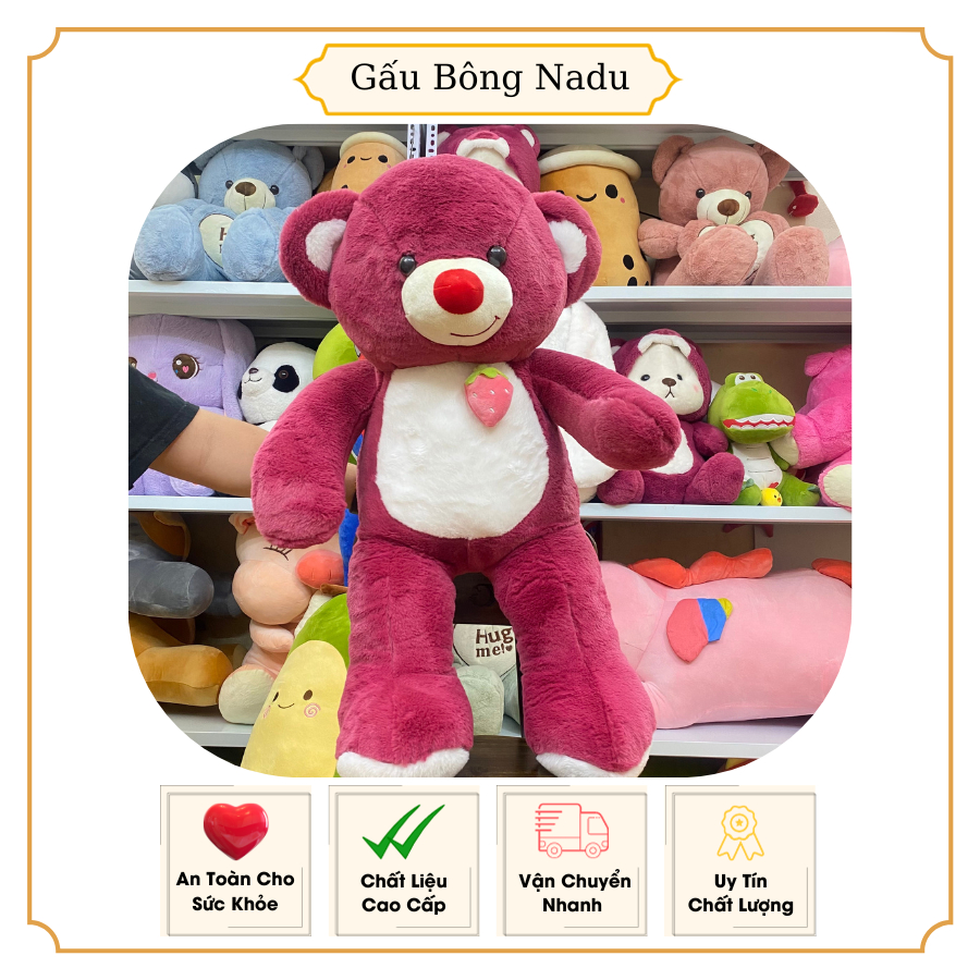 Gấu Teddy Trái Dâu