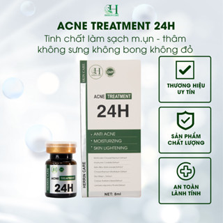 Combo 5 Lọ Mụn 24h HERRIN CARE  8ml Đánh Bay Mụn Đầu Đen, Mụn Cám, Mụn Ẩn, Mụn Mủ, Mờ Thâm