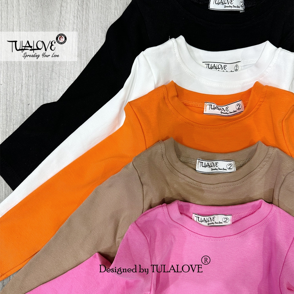 Áo Croptop Dài Tay Cho Bé Gái Màu Xinh Xắn áo croptop Tulalove