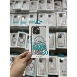 Ốp lưng DEVIA nhũ kim tuyến hỗ trợ sạc cho iPhone 15 Pro Max/ 15 Pro/ 15 Plus chống sốc