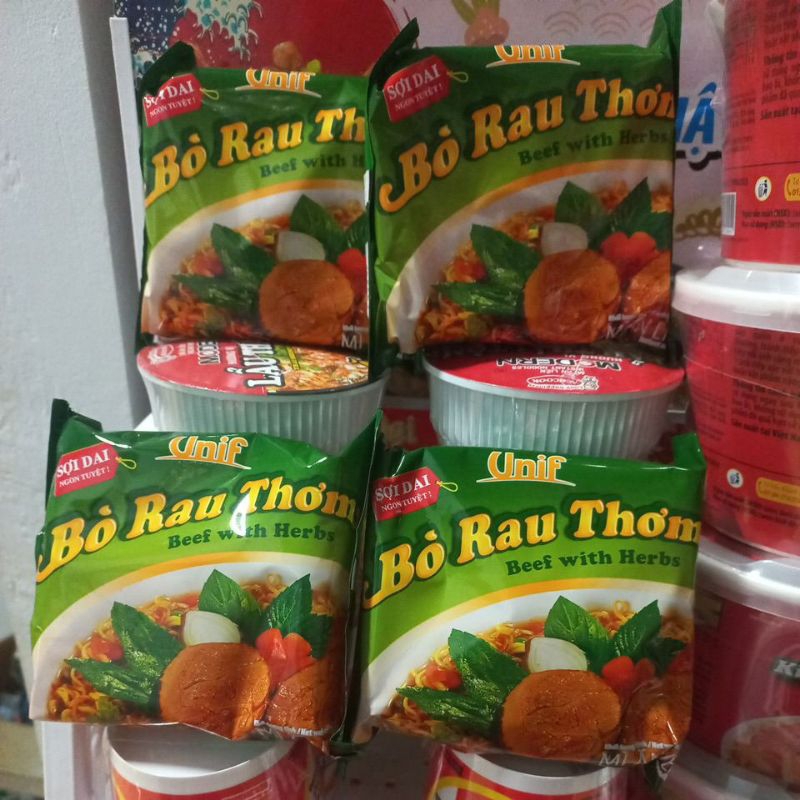 Mì bò rau thơm Unif