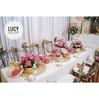 Thảm lót ly 10cm đan lục bình, cói, mây kiểu vintage