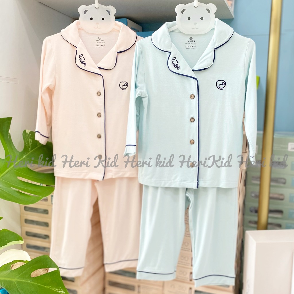Bộ dài tay Pijamas Bambus Mella Bu cho bé 10kg đến 20kg