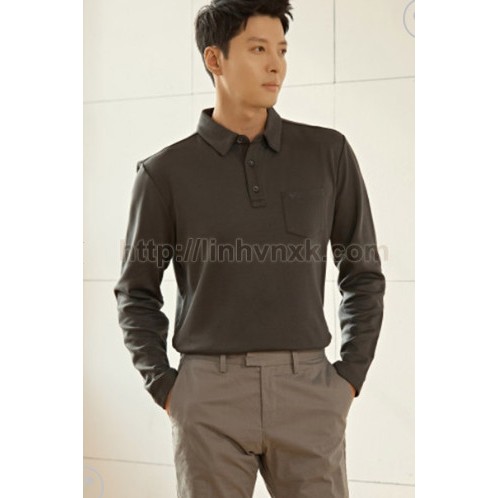 Áo POLO dài tay nam,áo thu đông nam chất liệu tốt, dáng thể thao, siêu co giãn