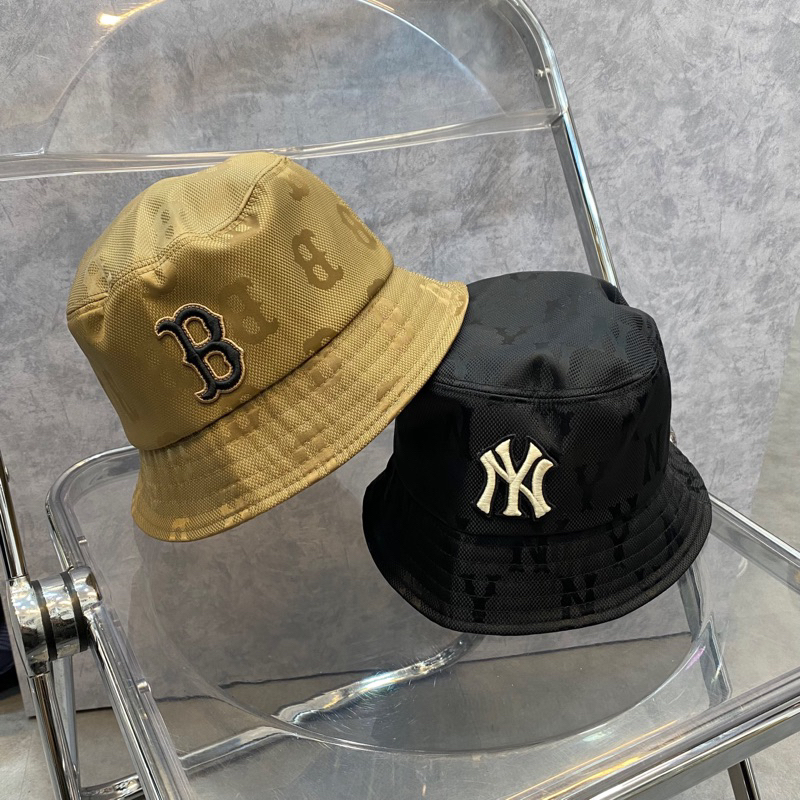 MŨ MLB KOREA BUCKET MONOGRAM NYLON JACQUARD NEWYORK YANKEES- [3AHTM021N]