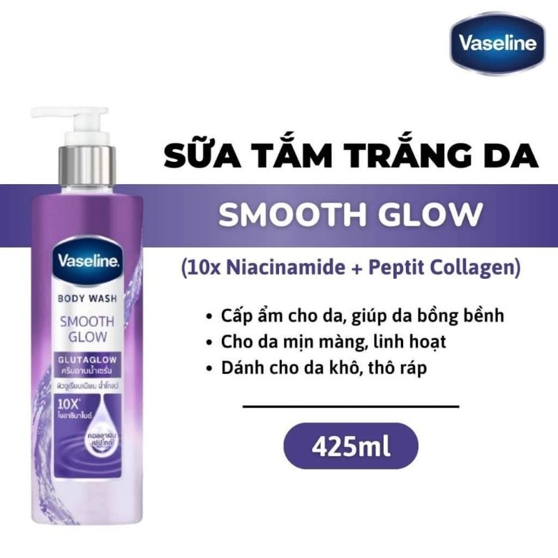 Sữa tắm Vaseline Gluta Glow 10x Body Wash Thái Lan