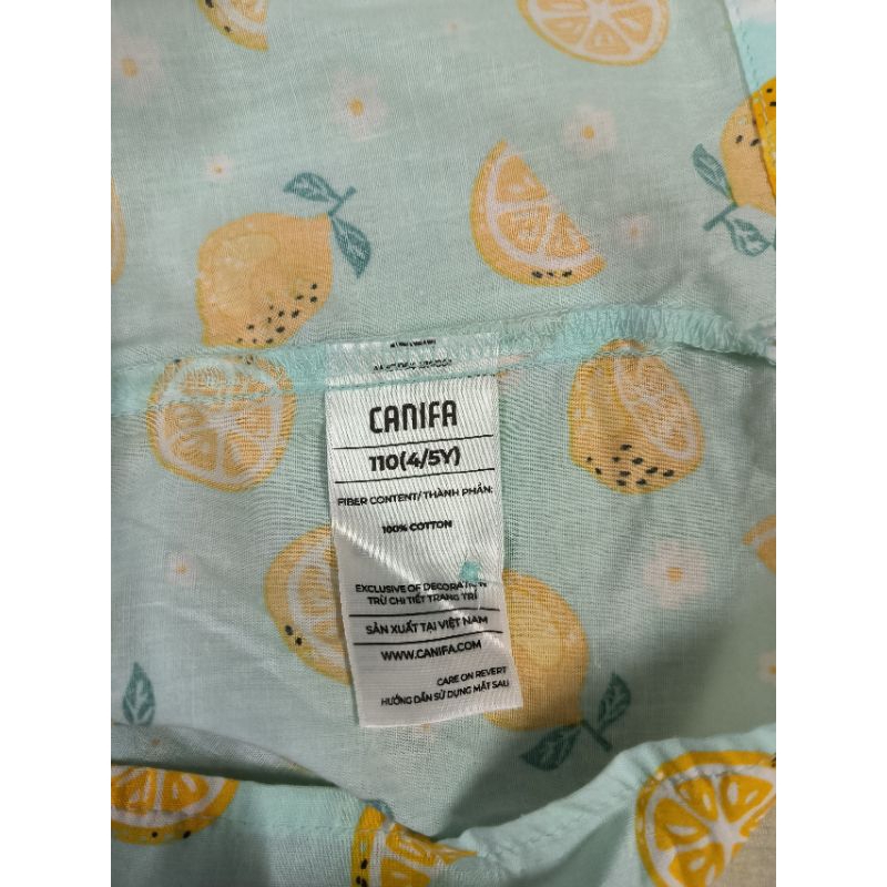 Bộ thô cotton mặc nhà bé gái Canifa