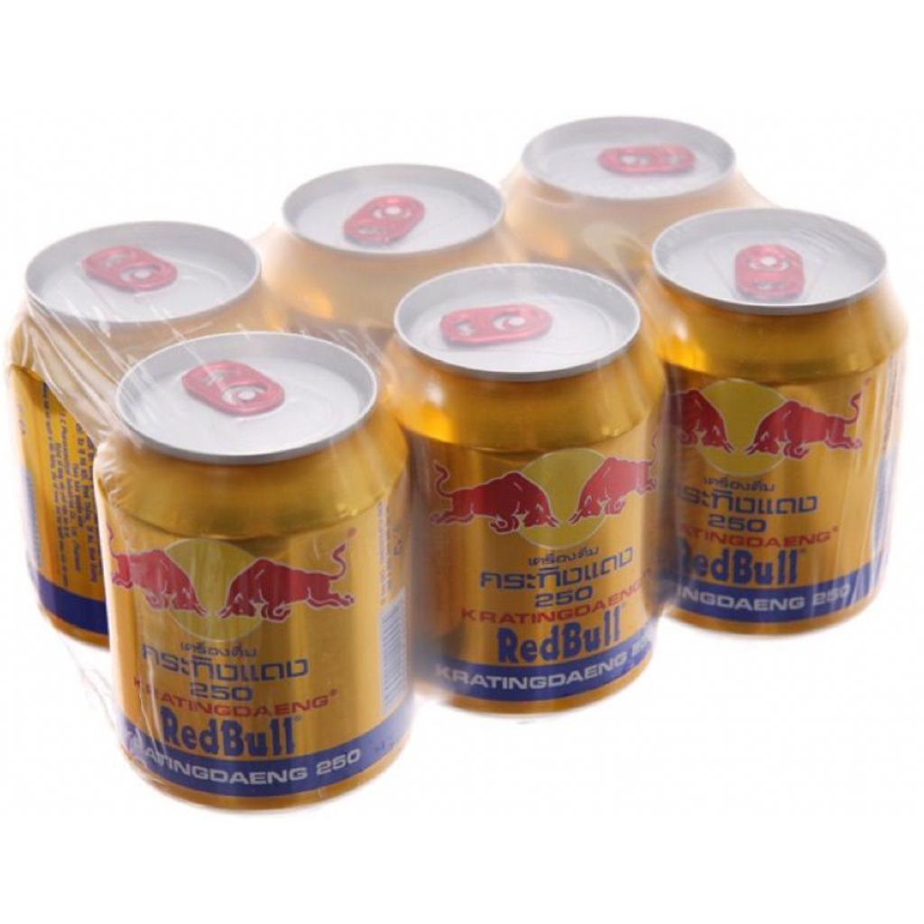 Lốc Red Bull Energy Drink Loại Nhập Thái Lan- Nước Tăng Lực Bò Cụng Lon 250ml Date Luôn Mới