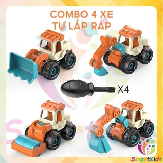 Túi xe quân sự 4 chiếc/Xe đồ chơi cho bé/Xe quân sự/Đồ chơi lắp ráp