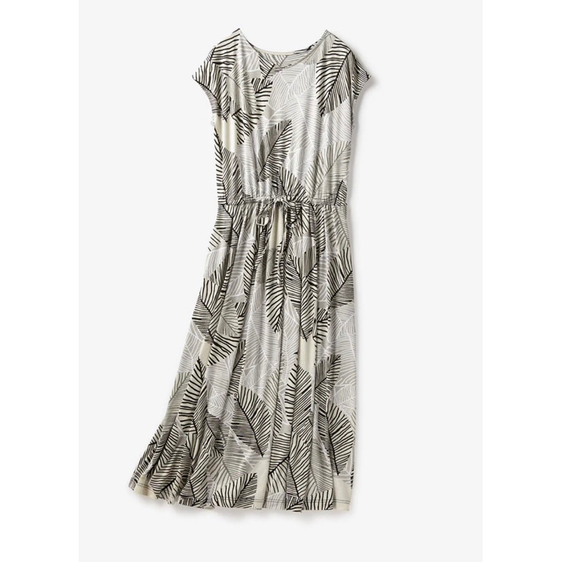 Đầm thun ladong thắt eo  - Thanh lý vnxk