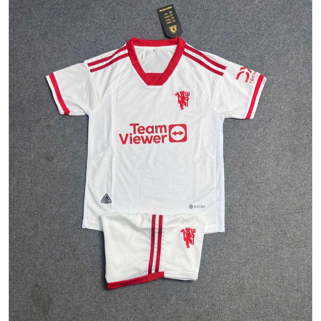 Bộ quần áo thể thao bóng đá trẻ em MU cho bé trai, bé gái - áo đá banh - thoáng khí