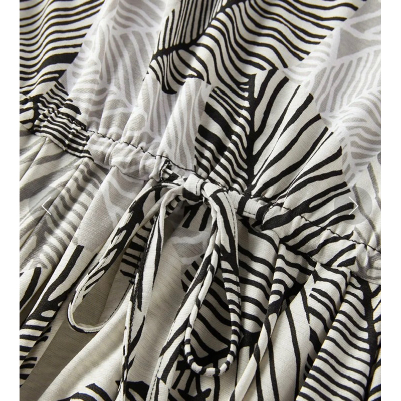 Đầm thun ladong thắt eo  - Thanh lý vnxk